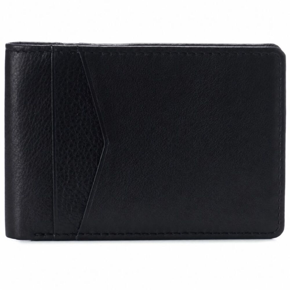Alpine Swiss Mens Slimfold Wallet RFID Safe Bifold Genuine Leather ID Window